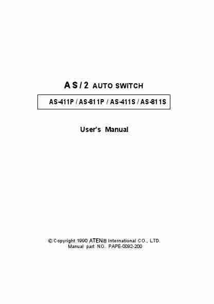ATEN Technology Switch AS-411P-page_pdf